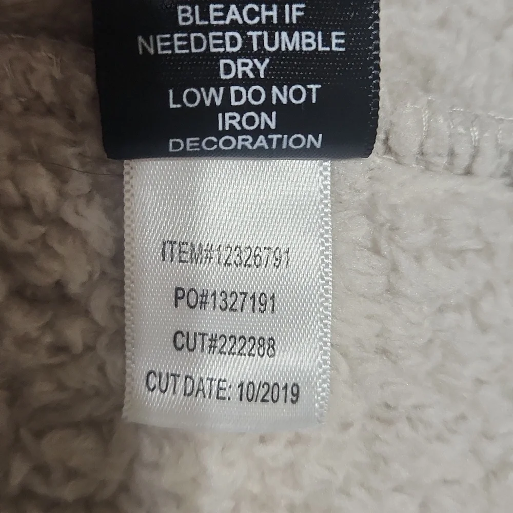 Torrid Sherpa Zip Up Jacket in Beige/Tan Size 4 (X) - Picture 11 of 11